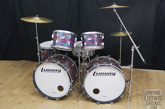 19070s Ludwig Psych Red Rock Duo